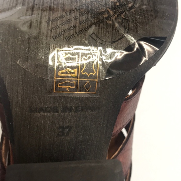 Free People Hayes Leather Heel Boot Mahogany 7 - Picture 14 of 16